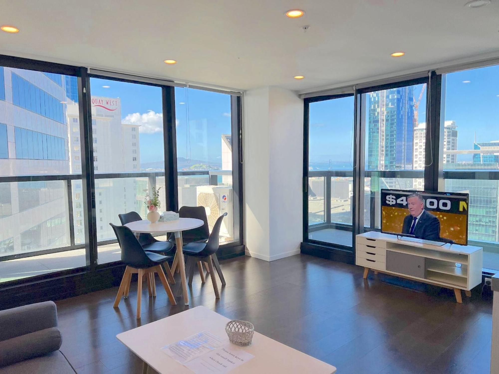 Gorgeous Seaview 2 Bedroom Apartment In Auckland Cbd מראה חיצוני תמונה