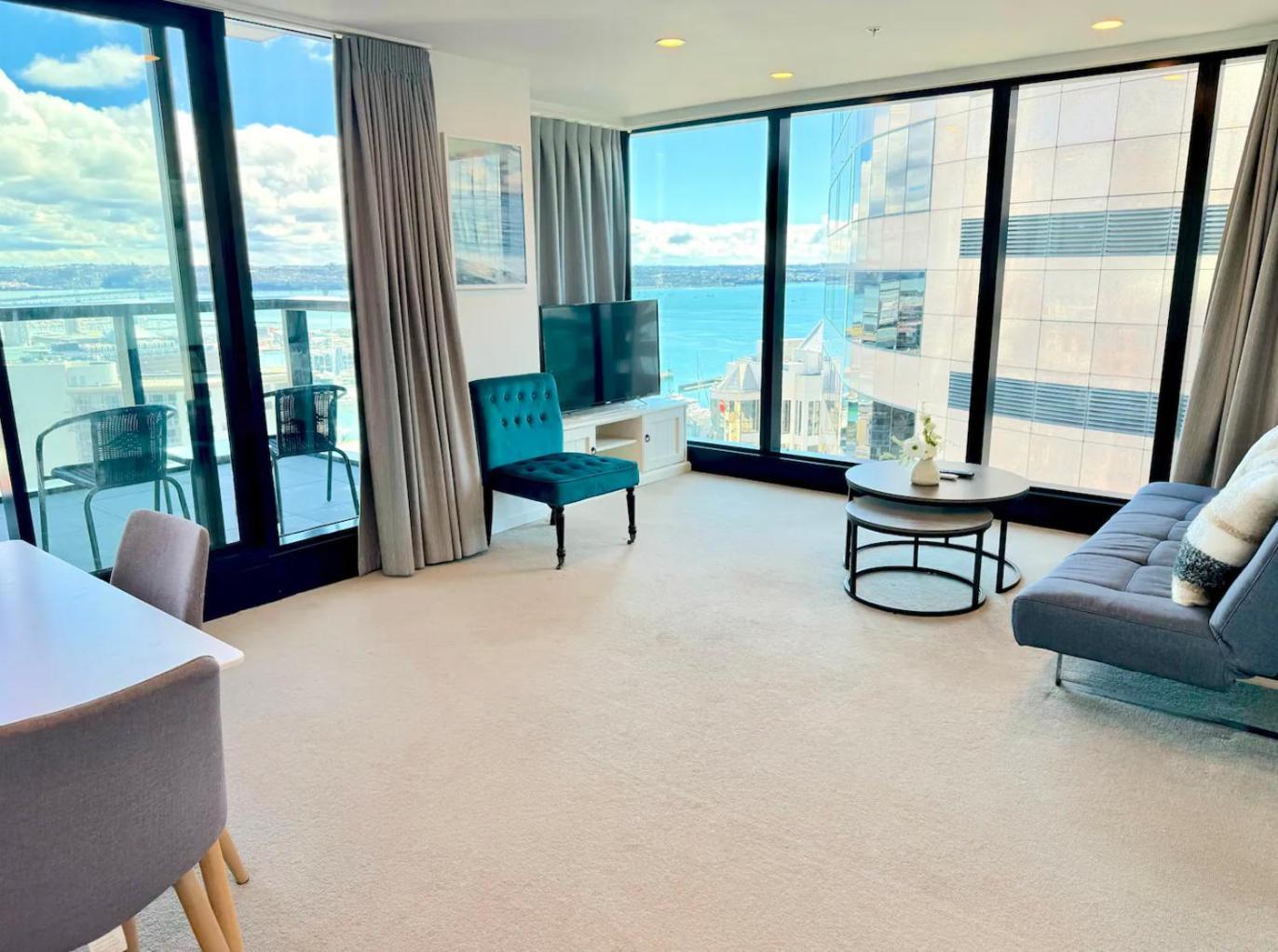 Gorgeous Seaview 2 Bedroom Apartment In Auckland Cbd מראה חיצוני תמונה